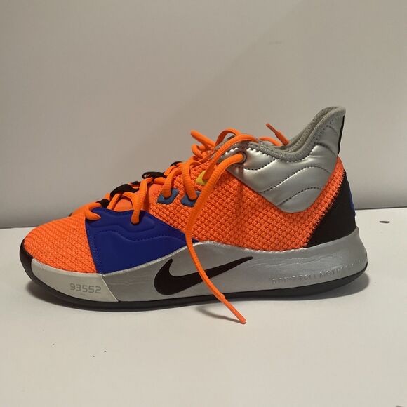 Nike PG3 NASA Basketball Shoes Men’s Size 8.5 Orange/Metallic Silver No Box main image 7